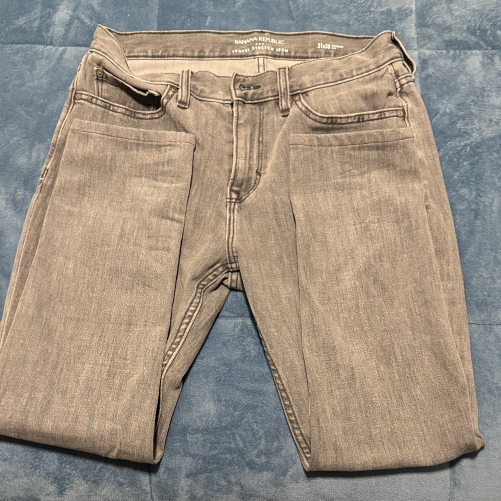 Banana Republic Men's Slim Fit Gray Jeans